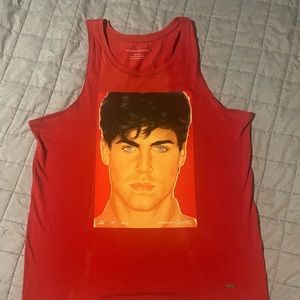 Men’s Coach tank top. Red. Size large. Never worn.